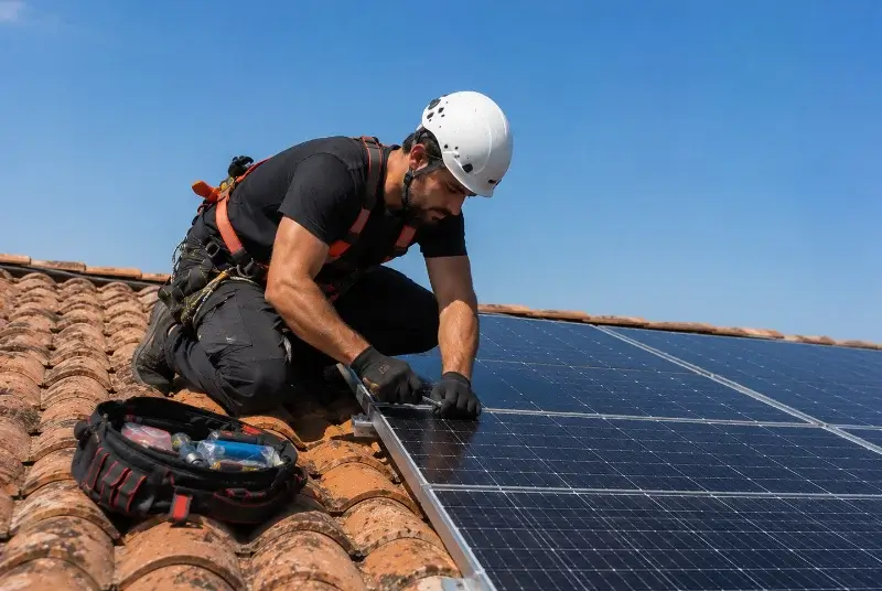 Maintenance et monitoring de panneaux solaires à Bosdarros