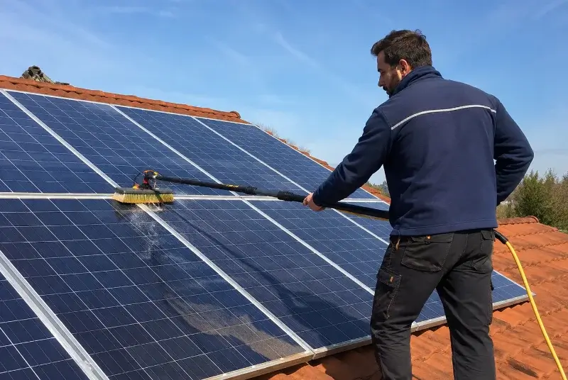 Nettoyage et entretien de panneaux solaires à Bosdarros